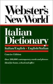 Tapa de Webster's New World Italian Dictionary