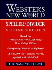 Tapa de Webster's New World speller/divider