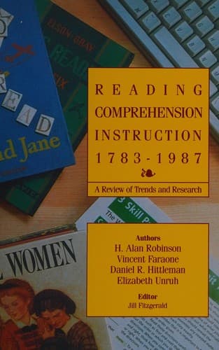 Tapa de Reading comprehension instruction, 1783-1987