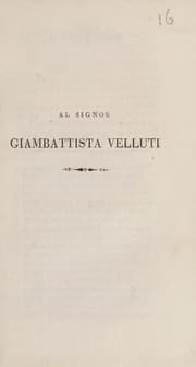 Tapa de Al signor Giambattista Velluti