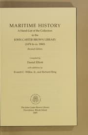 Tapa de MARITIME HISTORY