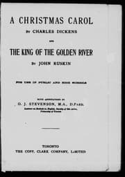 Tapa de Christmas Carol / King of the Golden River