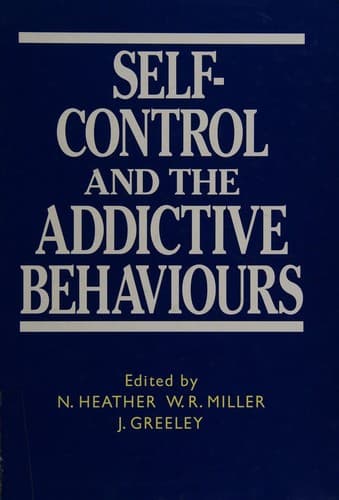 Tapa de Self-control and the addictive behaviours