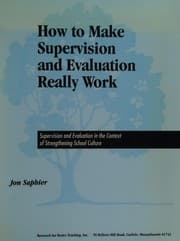 Tapa de How to make supervision and evaluation really work