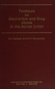 Tapa de Textbook on alcoholism and drug abuse in the Soviet Union