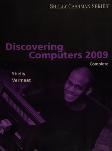 Tapa de Discovering Computers 2009