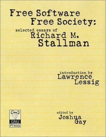 Tapa de Free Software, Free Society