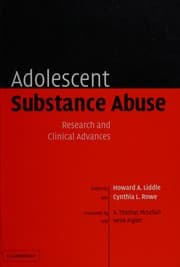 Tapa de ADOLESCENT SUBSTANCE ABUSE: RESEARCH AND CLINICAL ADVANCES; ED. BY HOWARD A. LIDDLE