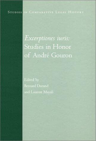 Tapa de Excerptiones iuris