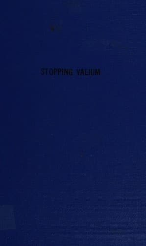 Tapa de Stopping Valium, and Ativan, Centrax, Dalmane, Librium, Paxipam, Restoril, Serax, Tranxene, Xanax
