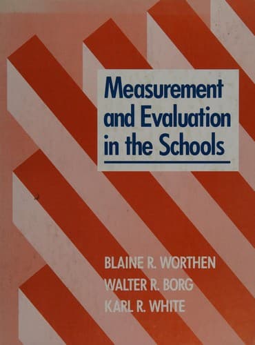 Tapa de Measurement and evaluation in the schools