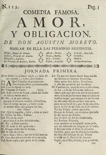 Tapa de Amor, y obligacion