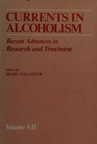 Tapa de Currents in Alcoholism