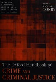 Tapa de The Oxford handbook of crime and criminal justice