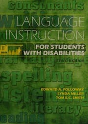 Tapa de Language instruction for students with disabilities