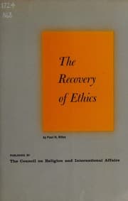 Tapa de The recovery of ethics