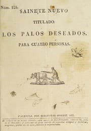 Tapa de Saynete nuevo titulado Los palos deseados