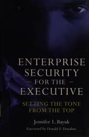 Tapa de Enterprise security for the executive