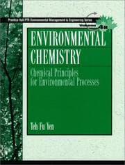 Tapa de Chemical principles for environmental processes
