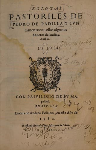 Tapa de Eglogas pastoriles