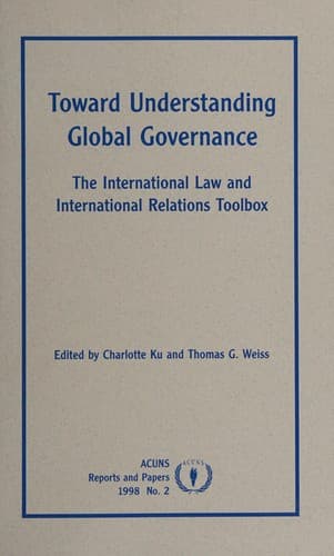 Tapa de Toward understanding global governance