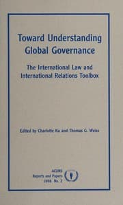 Tapa de Toward understanding global governance