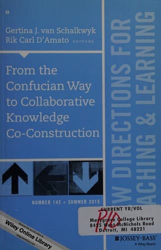Tapa de From the Confucian way to collaborative knowledge co-construction