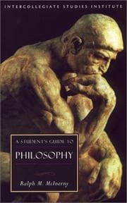 Tapa de A student's guide to philosophy