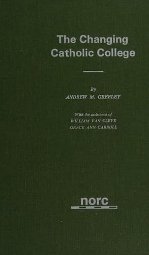 Tapa de The changing Catholic college