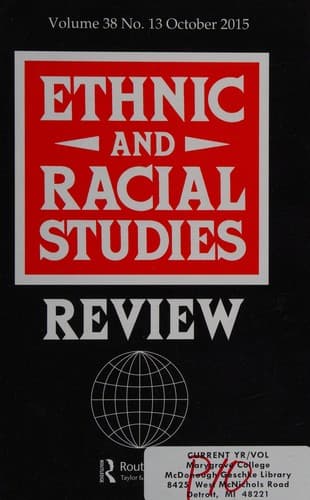 Tapa de Ethnic and racial studies