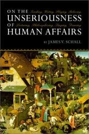 Tapa de On the Unseriousness of Human Affairs