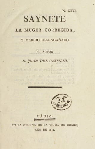 Tapa de [Saynetes de Castillo]