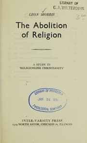Tapa de The abolition of religion