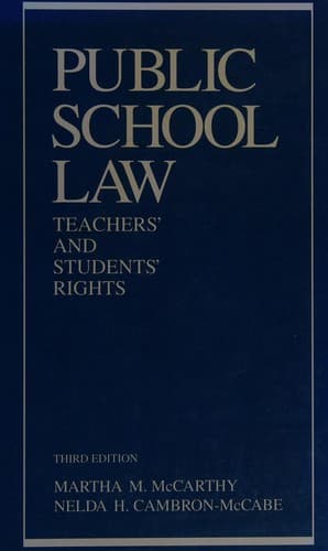 Tapa de Public school law