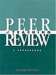 Tapa de Peer review of teaching