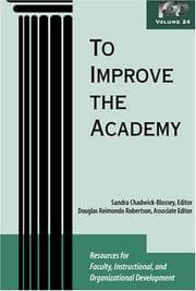 Tapa de To improve the academy