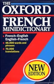 Tapa de Oxford French Minidictionary