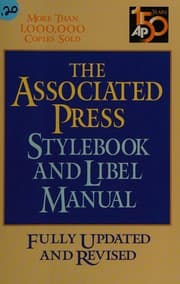 Tapa de The Associated Press stylebook and libel manual