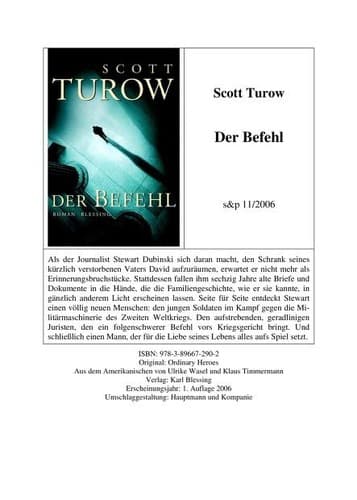Tapa de Der Befehl