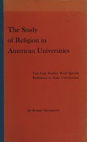Tapa de The study of religion in American universities