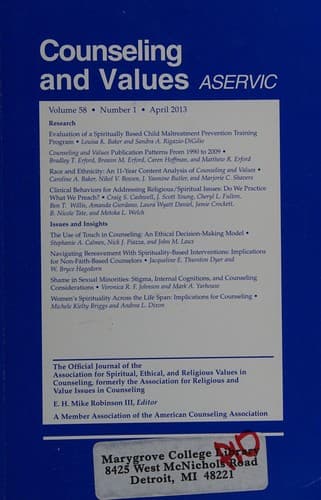 Tapa de Assessment in counseling