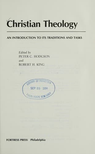 Tapa de Christian theology