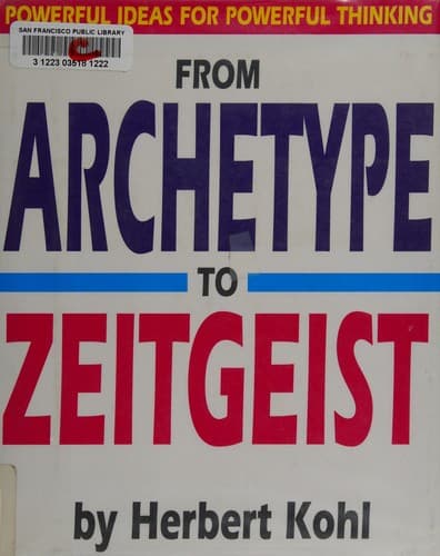 Tapa de From archetype to zeitgeist