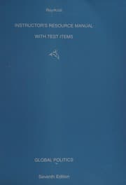 Tapa de Instructor's resource manual with test items to accompany Global Politics