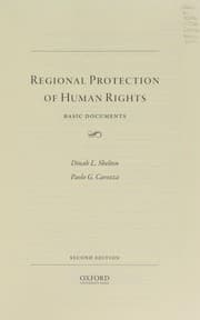 Tapa de Regional protection of human rights