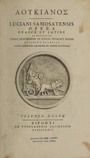 Tapa de Luciani Samosatensis Opera Graece et Latine
