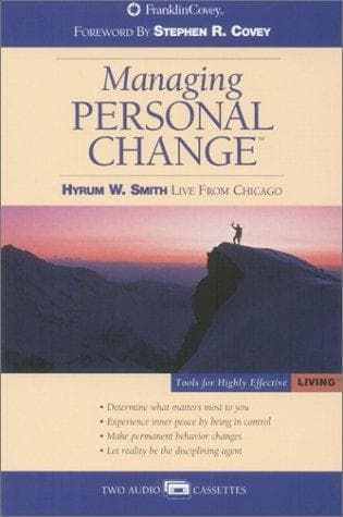 Tapa de Managing Personal Change