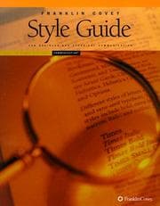 Tapa de Franklin Covey style guide for business and technical communication