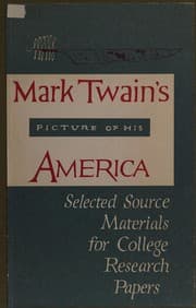 Tapa de Mark Twain's picture of his America