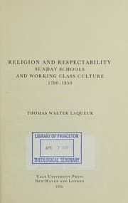 Tapa de Religion and respectability